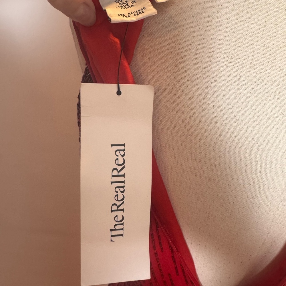 Rare Vintage Lillie Ruban Red/Gold Sequined Gown – Size 6 - Picture 12 of 13